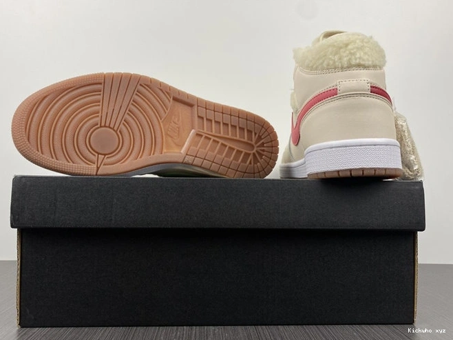 Jordan1 SunProtective 3701 Pearl White Fleece Mid DO2207- 1024